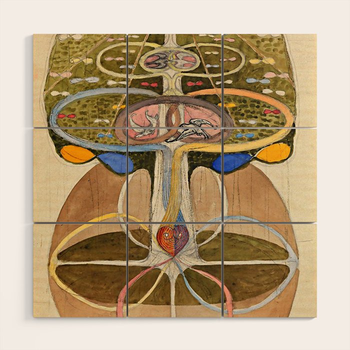 Hilma af Klint "Tree of Knowledge No. 1" Wood Wall Art Gallery Image 1
