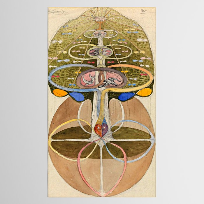 Hilma af Klint "Tree of Knowledge No. 1" Tablecloth Gallery Image 2