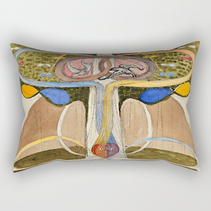 Hilma af Klint "Tree of Knowledge No. 1" Rectangular Pillow Gallery Image 2
