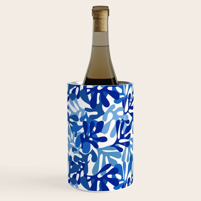 Abstract organic plant leaf shape pattern Wine Chiller Gallery Image 1
