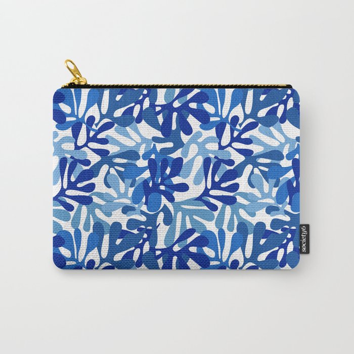 Abstract organic plant leaf shape pattern Carry All Pouch Gallery Image 1