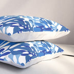 Abstract organic plant leaf shape pattern Pillow Sham Gallery Image 3
