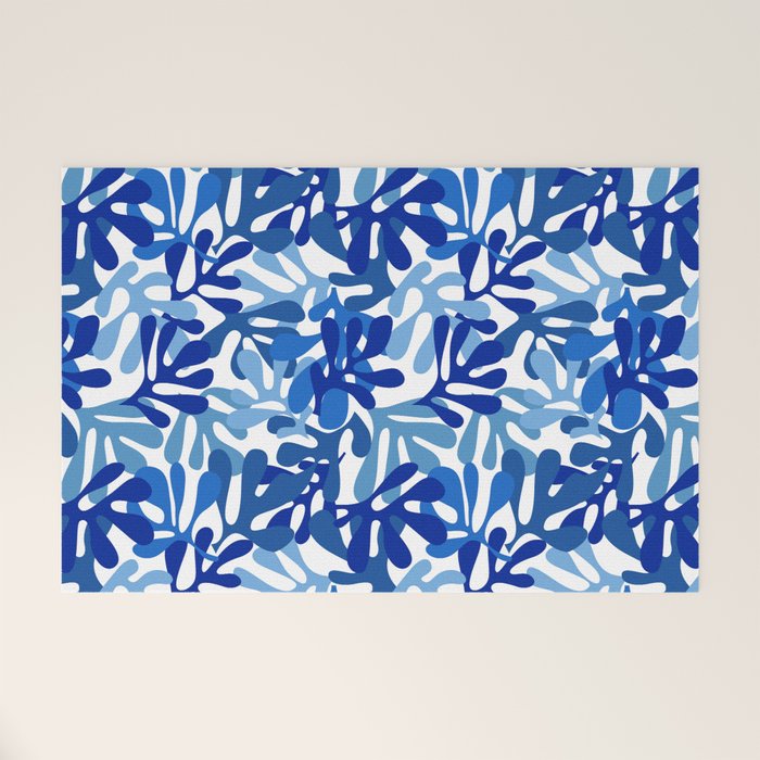 Abstract organic plant leaf shape pattern Welcome Mat Gallery Image 1