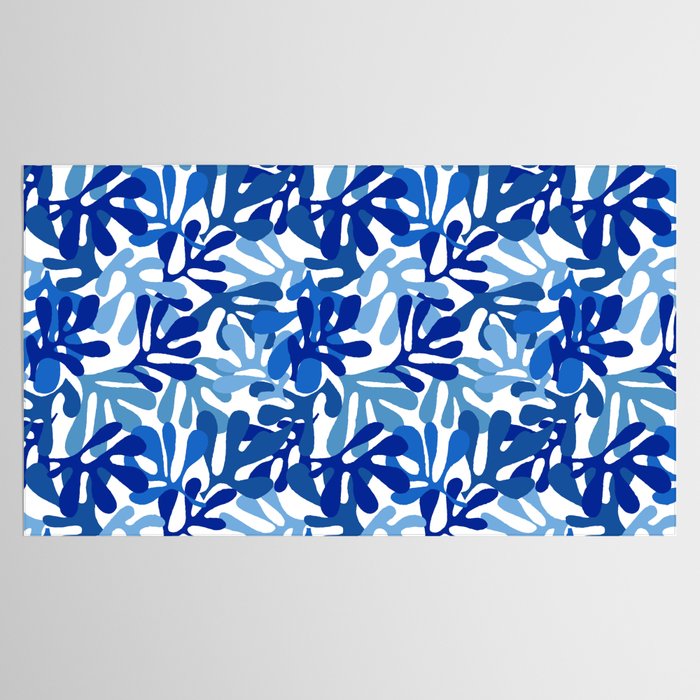 Abstract organic plant leaf shape pattern Tablecloth Gallery Image 2