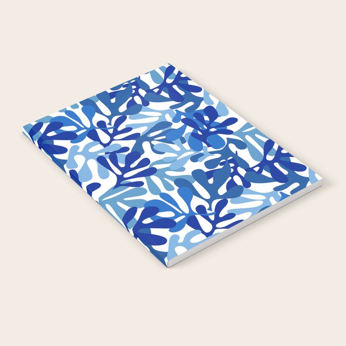 Abstract organic plant leaf shape pattern Notebook Gallery Image 1