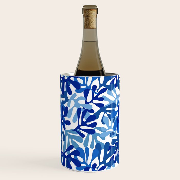 Abstract organic plant leaf shape pattern Wine Chiller Gallery Image 2