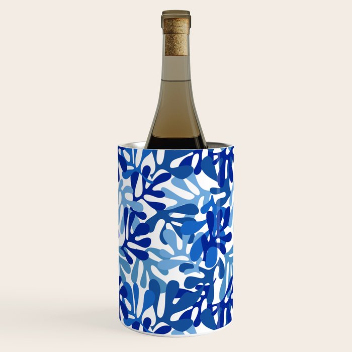 Abstract organic plant leaf shape pattern Wine Chiller Gallery Image 3