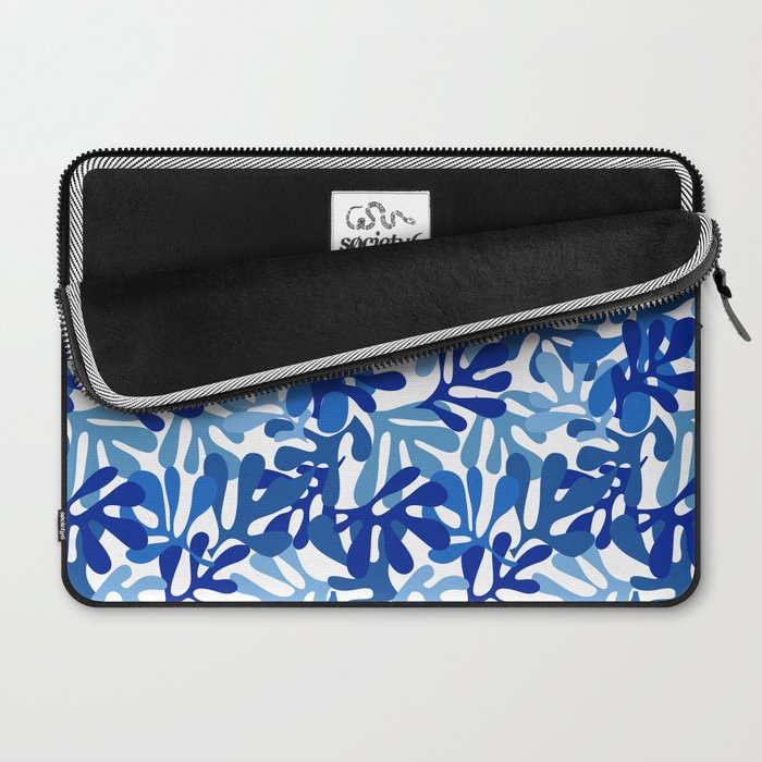 Abstract organic plant leaf shape pattern Laptop Sleeve Gallery Image 2