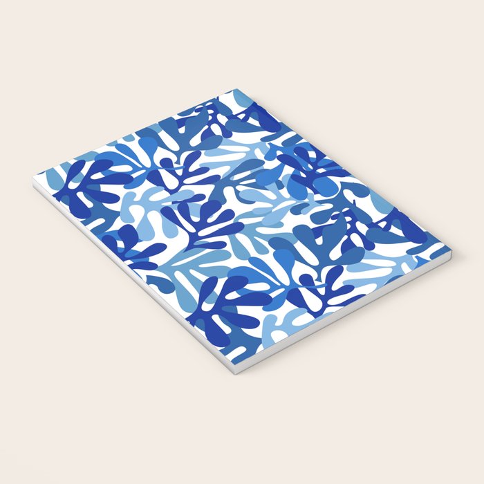 Abstract organic plant leaf shape pattern Notebook Gallery Image 3