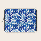 Abstract organic plant leaf shape pattern Laptop Sleeve Gallery Image 1