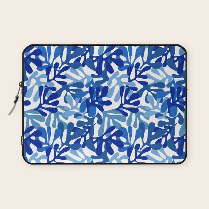 Abstract organic plant leaf shape pattern Laptop Sleeve Gallery Image 1