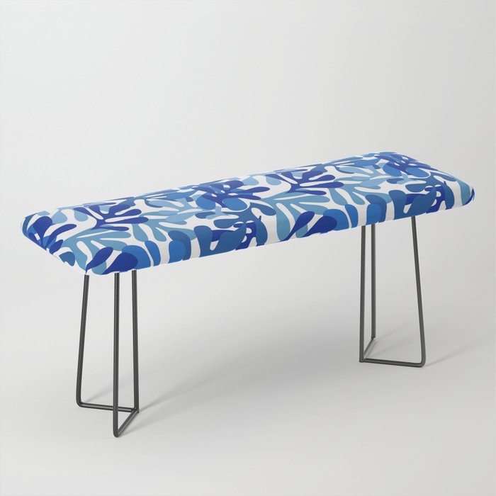 Abstract organic plant leaf shape pattern Bench Gallery Image 1