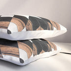 Urban Tribal Pattern No.13 - Aztec - Concrete and Wood Pillow Sham Gallery Image 3