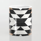 Urban Tribal Pattern No.13 - Aztec - Concrete and Wood Coffee Mug Gallery Image 4