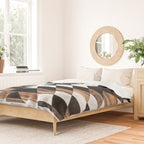 Urban Tribal Pattern No.13 - Aztec - Concrete and Wood Duvet Cover Gallery Image 2