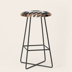 Urban Tribal Pattern No.13 - Aztec - Concrete and Wood Stool Gallery Image 1