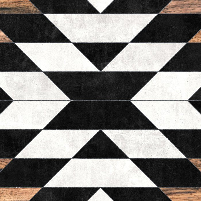 Urban Tribal Pattern No.13 - Aztec - Concrete and Wood Coffee Mug Gallery Image 2