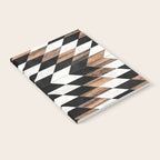 Urban Tribal Pattern No.13 - Aztec - Concrete and Wood Notebook Gallery Image 2