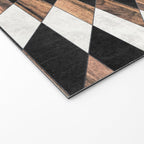 Urban Tribal Pattern No.13 - Aztec - Concrete and Wood Welcome Mat Gallery Image 2