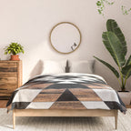 Urban Tribal Pattern No.13 - Aztec - Concrete and Wood Comforter Gallery Image 3