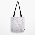 Lavender gray elegant vintage roses floral Tote Bag Gallery Image 2