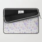 Lavender gray elegant vintage roses floral Laptop Sleeve Gallery Image 2