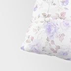 Lavender gray elegant vintage roses floral Pillow Sham Gallery Image 4