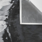 Beach Black And White Wall Tapestry Gallery Image 3
