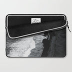 Beach Black And White Laptop Sleeve Gallery Image 2
