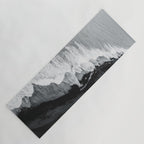 Beach Black And White Yoga Mat Gallery Image 1