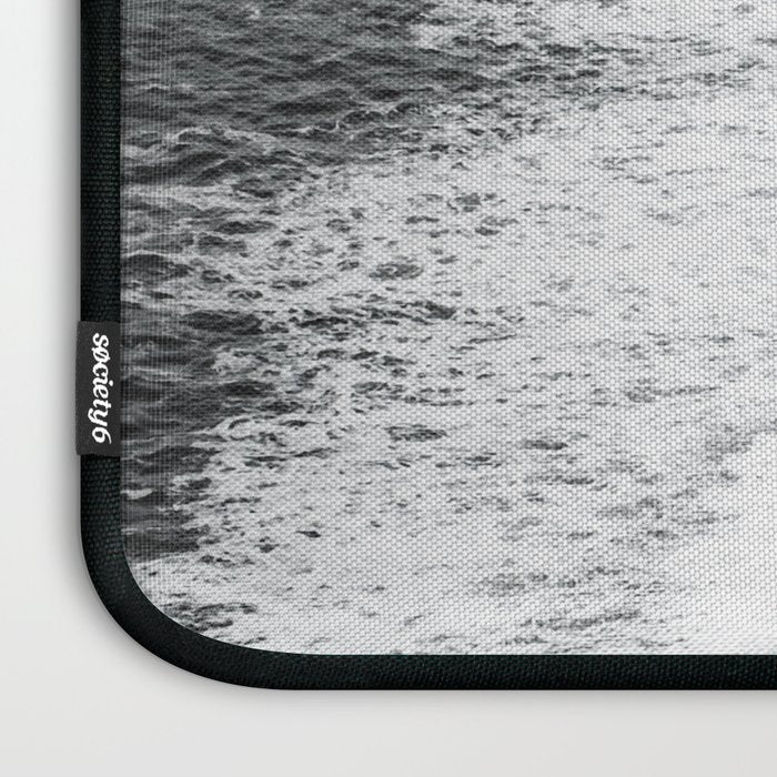 Beach Black And White Laptop Sleeve Gallery Image 3