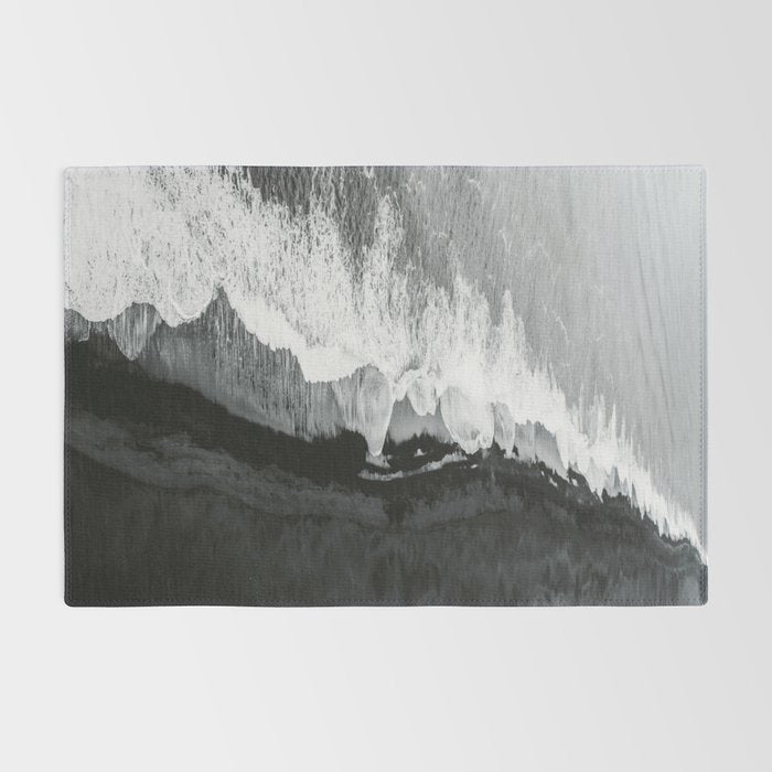 Beach Black And White Rug Gallery Image 2