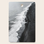 Beach Black And White Cutting Board Gallery Image 1