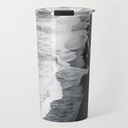 Beach Black And White Travel Mug Gallery Image 1