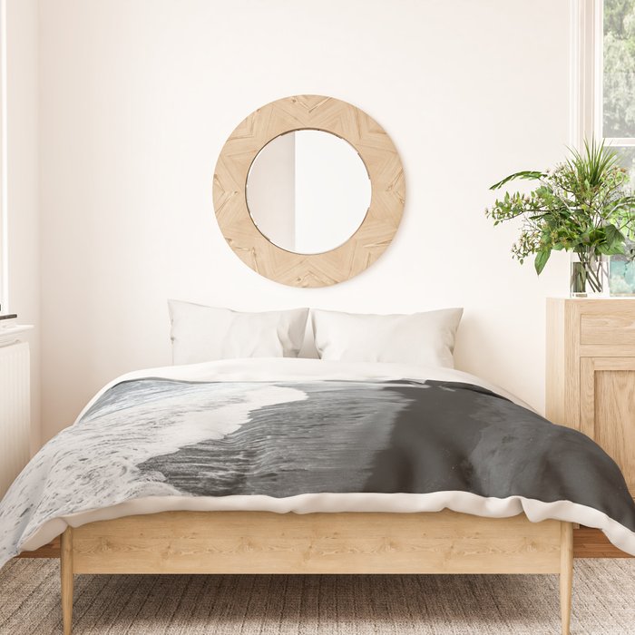 Beach Black And White Duvet Cover Gallery Image 3