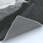 Beach Black And White Rug Gallery Image 4