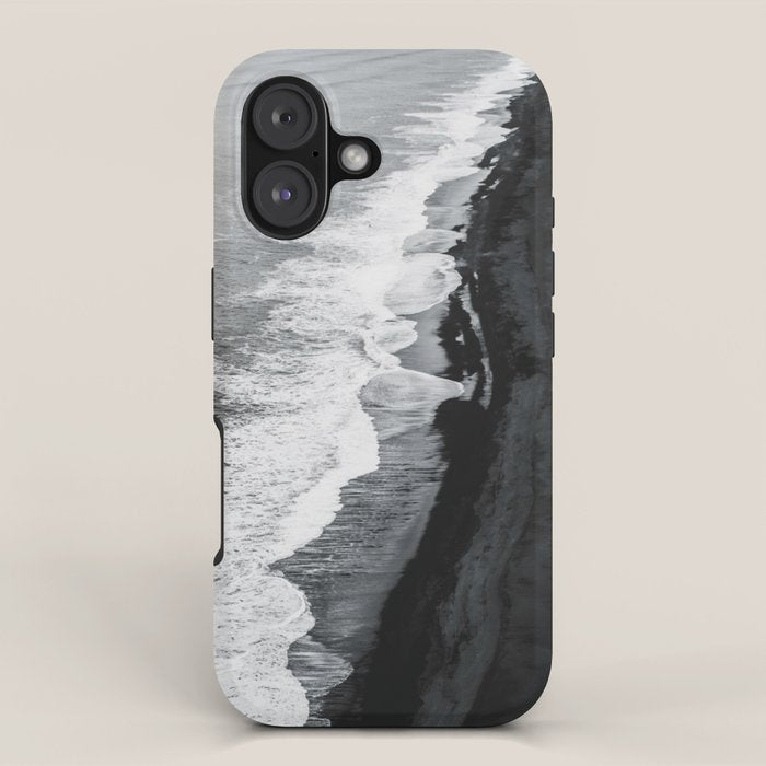 Beach Black And White iPhone Case Gallery Image 1