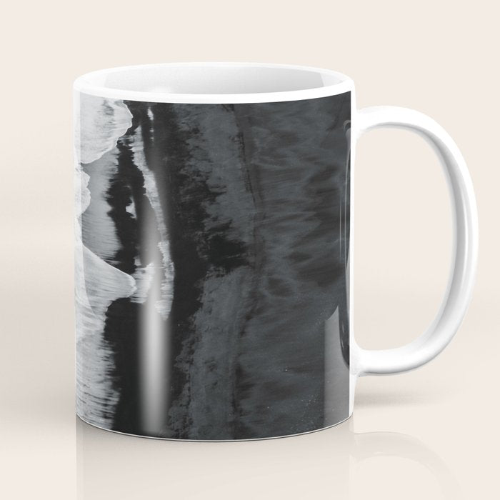 Beach Black And White Coffee Mug Gallery Image 1