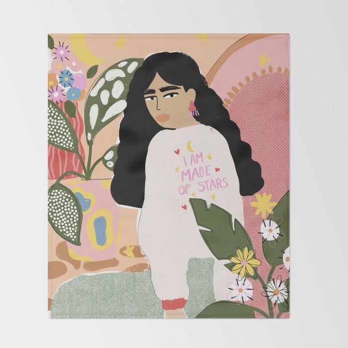 I am Made of Stars Throw Blanket Gallery Image 2