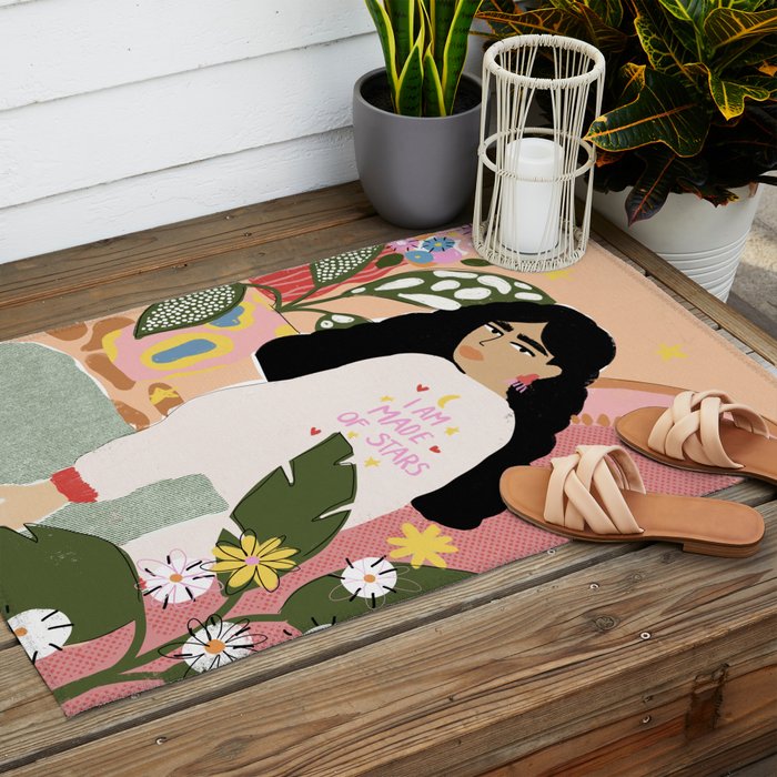 I am Made of Stars Outdoor Rug Gallery Image 2