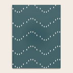 Minimal Boho Striped Teal Notebook Gallery Image 4