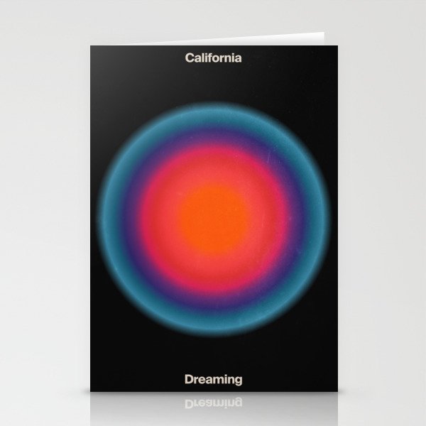 California Dreaming: Midnight Black Edition Stationery Card Gallery Image 2