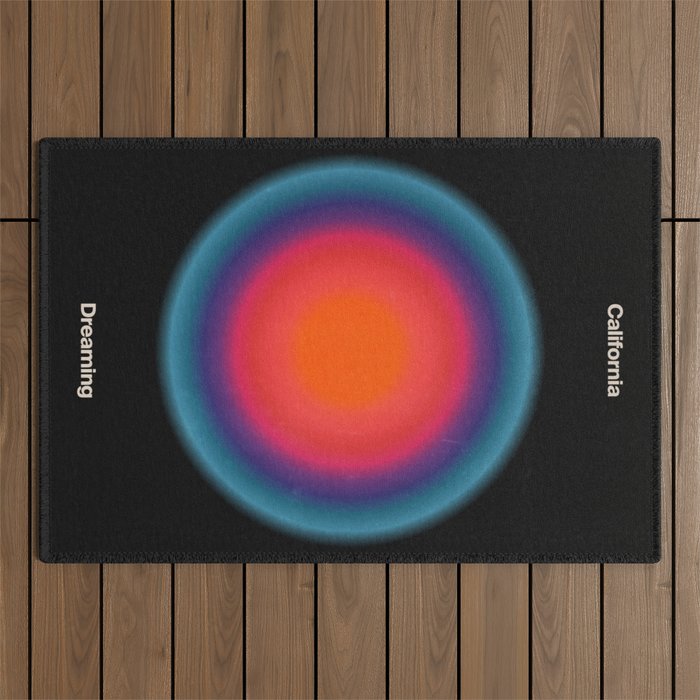 California Dreaming: Midnight Black Edition Outdoor Rug Gallery Image 1