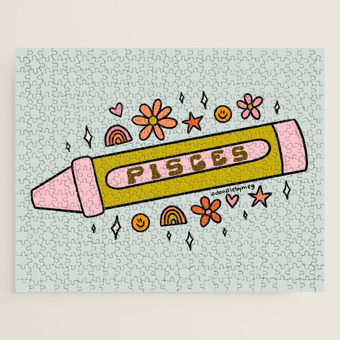 Pisces Crayon Jigsaw Puzzle Gallery Image 1