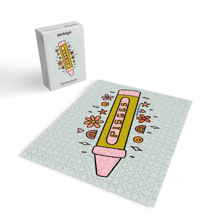 Pisces Crayon Jigsaw Puzzle Gallery Image 2