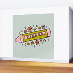 Pisces Crayon Wall Mural Gallery Image 2