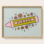 Pisces Crayon Serving Tray Gallery Image 1