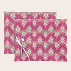 Block Print Blooms Placemat Gallery Image 1