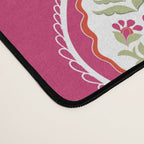 Block Print Blooms Desk Mat Gallery Image 4