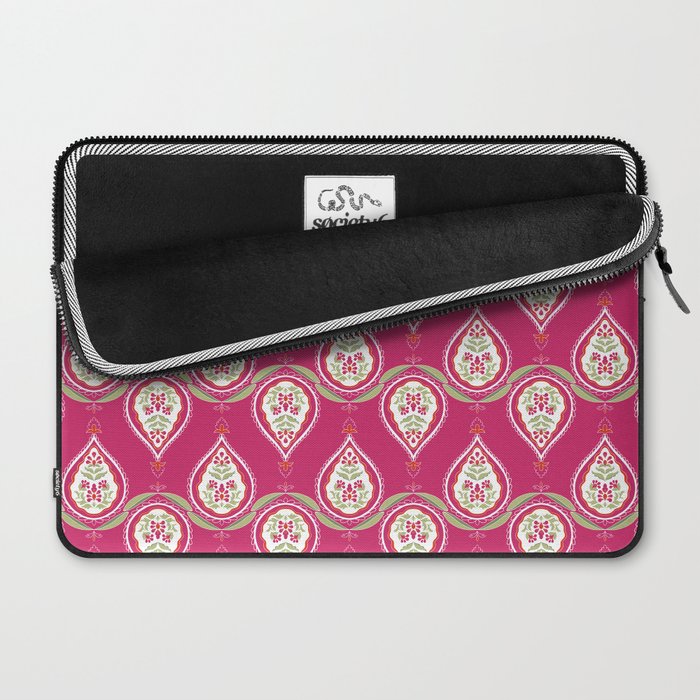 Block Print Blooms Laptop Sleeve Gallery Image 2